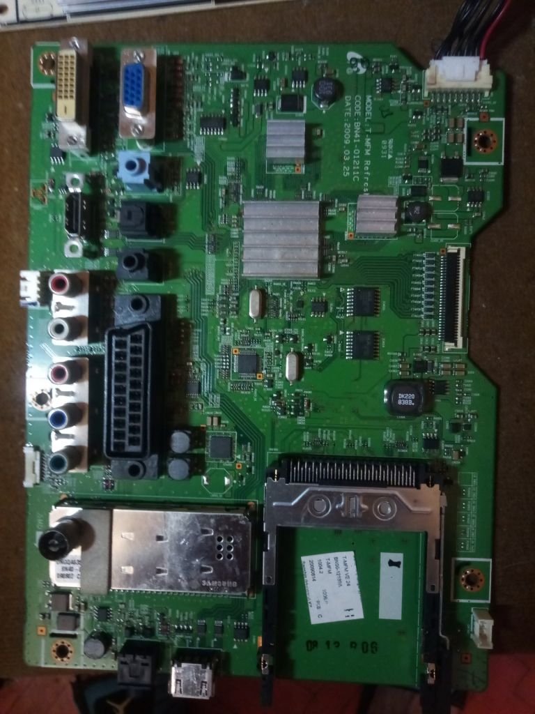 MAIN BOARD SAMSUNG BN41-01211C + бп IP-58155A - фото фото фото 1