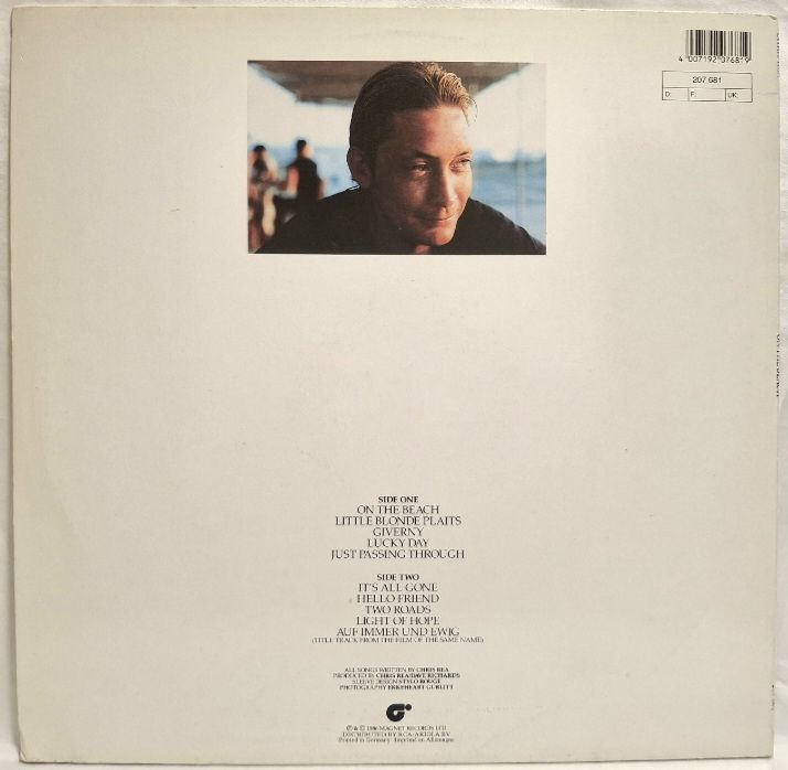 Chris Rea - On The Beach - 1986.   (LP). 12. Vinyl. Пластинка. Germany. - фото фото фото 1