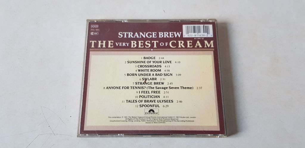 Cream Strange Brew The Best Of CD фірмовий - фото фото фото 1