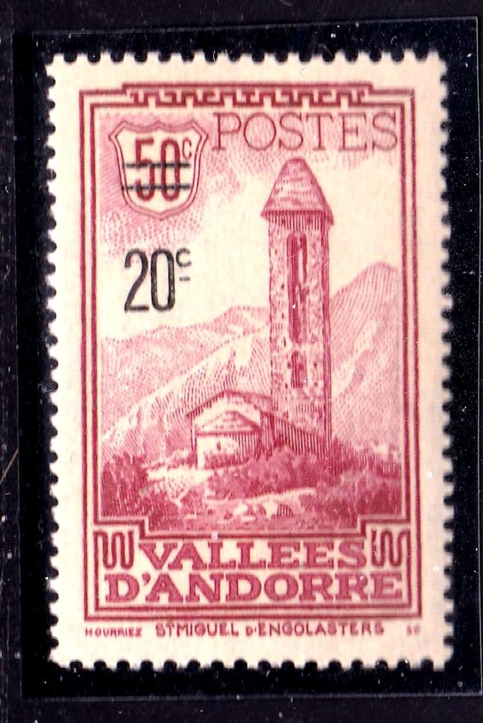 Андорра  1942 г  MNH - надпечатка - фото фото фото 0