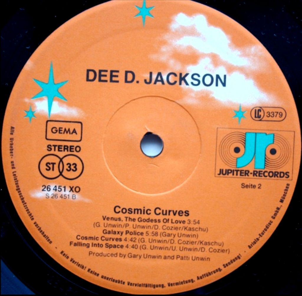 Dee D. Jackson - Cosmic Curves - 1978.   (LP). 12. Vinyl. Пластинка. Germany. - фото фото фото 3