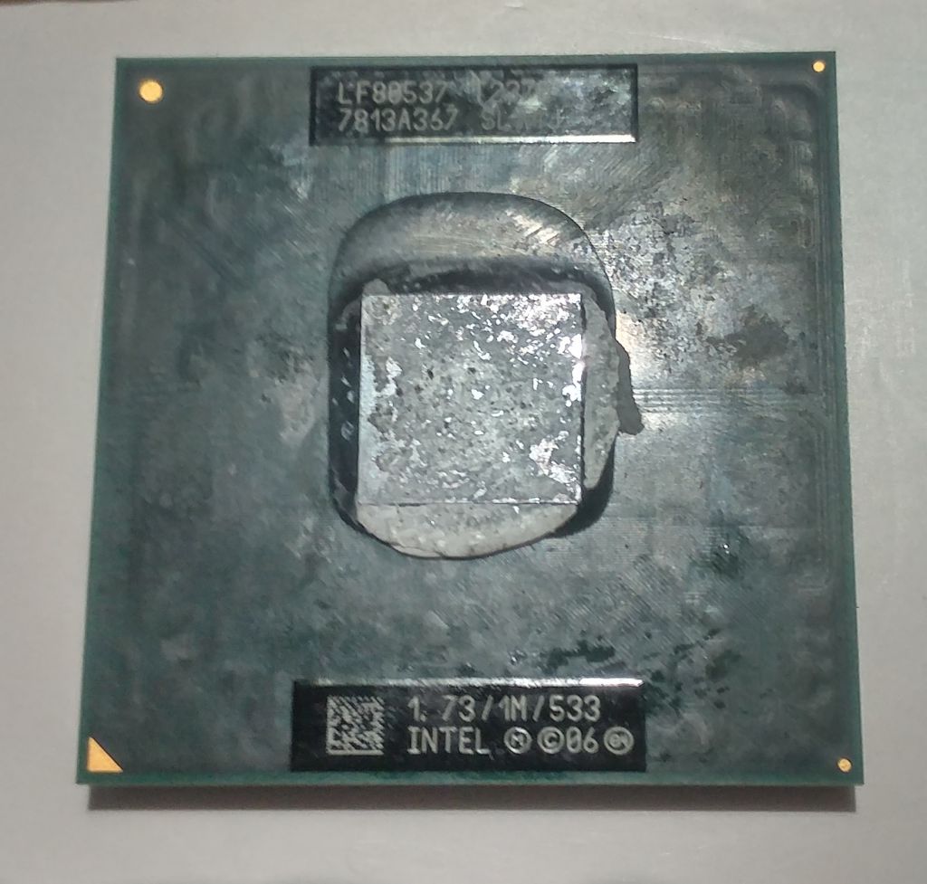 Процессор Intel Pentium Mobile T2370 Socket P 1.73ГГц 1М 533 - фото фото фото 0