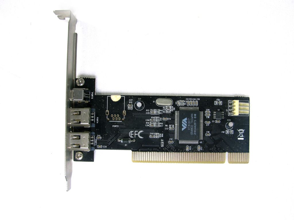 Контролер PCI to Firewire  (IEEE 1394) 2+1port VIA, б/у - фото фото фото 2