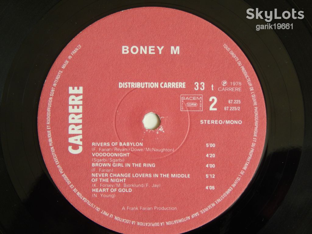 Boney M. ‎– Nightflight To Venus    (Carrere ‎– 67.225, France) EX+/EX+ - фото фото фото 4