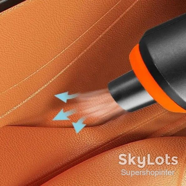 Автомобильный портативный беспроводной аккумуляторный пылесос 2 in1 Vacuum cleaner ЧЕРНЫЙ LY-597 - фото фото фото 2