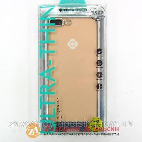 IPhone 7 8 Plus чохол Electroplating TOTU Jane silver - фото фото фото 1