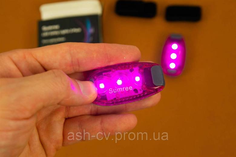 Ліхтар, ліхтарик, для видимості, у темряві, Sunree, LED, Safety, 2шт - фото фото фото 4