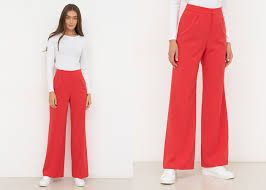 Широкі штани червоні Asos UK14 - фото фото фото 0
