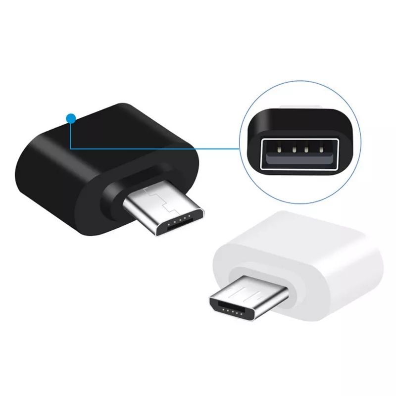 НОВЫЙ Переходник USB-адаптер USB к Мicro USB Белый/Чёрный - фото фото фото 0