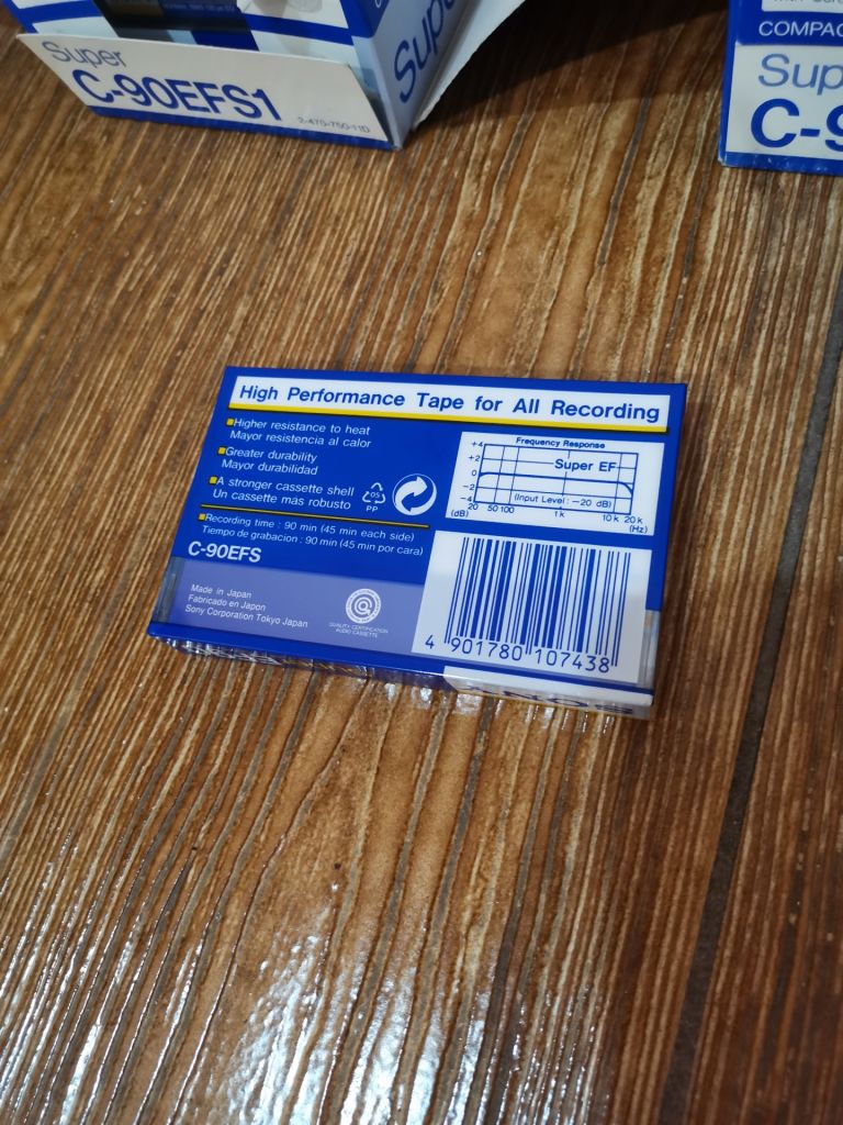 Аудио кассета Sony super EF90 - фото фото фото 3