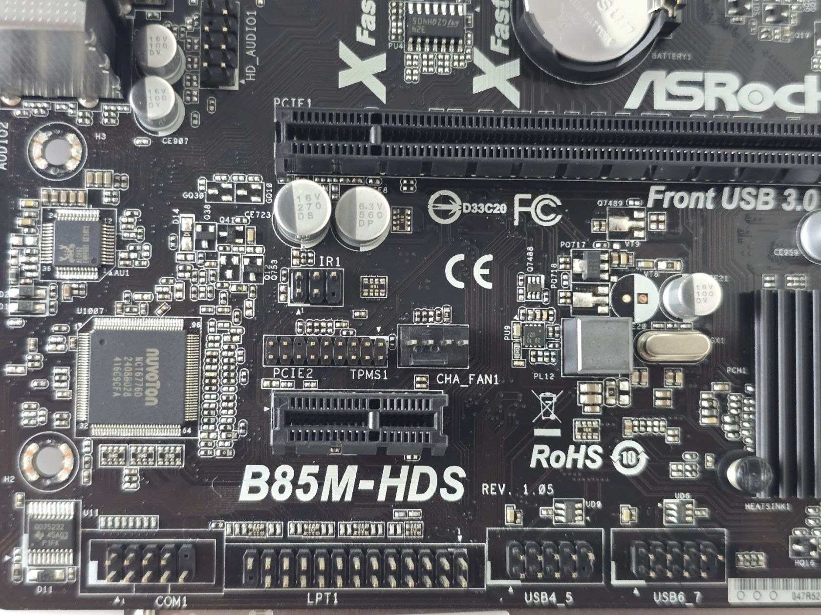 Материнська плата ASRock B85M-HDS  (Socket 1150,HDMI,DDR3,б/у) - фото фото фото 2