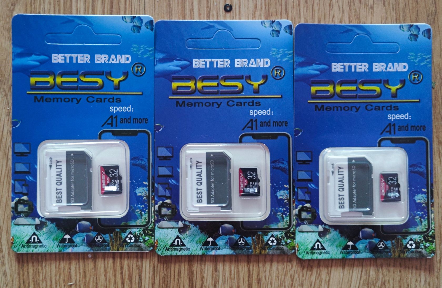 3 шт microSD BESY 32gb A1 - фото фото фото 0