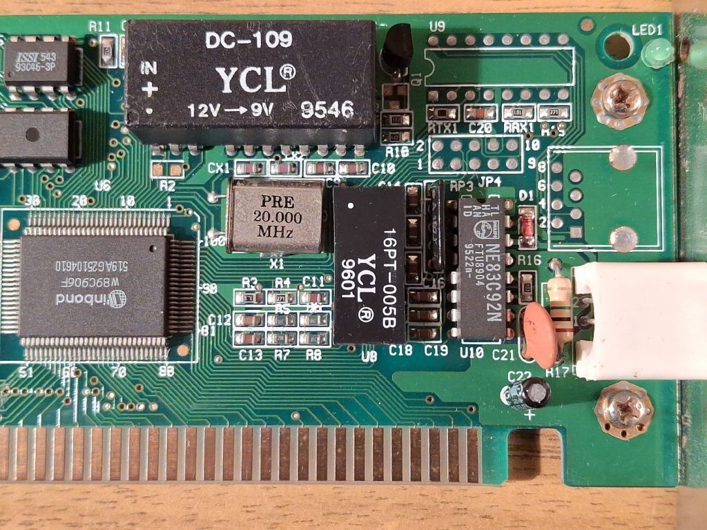 Сетевая карта ISA Ethernet card     (#03) - фото фото фото 2