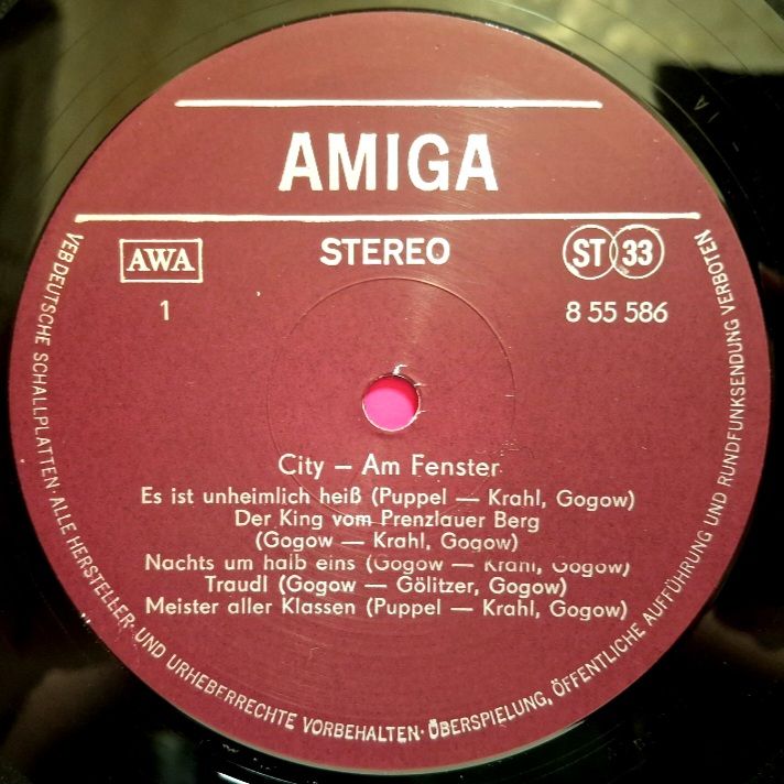 City - Am Fenster - 1978.  (LP). 12. Vinyl. Пластинка. Germany. Rare. - фото фото фото 2