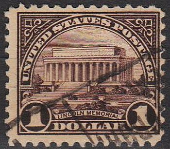 1922 - США - Меморіал Лінкольна 1 Mi.283 _гаш - фото фото фото 0