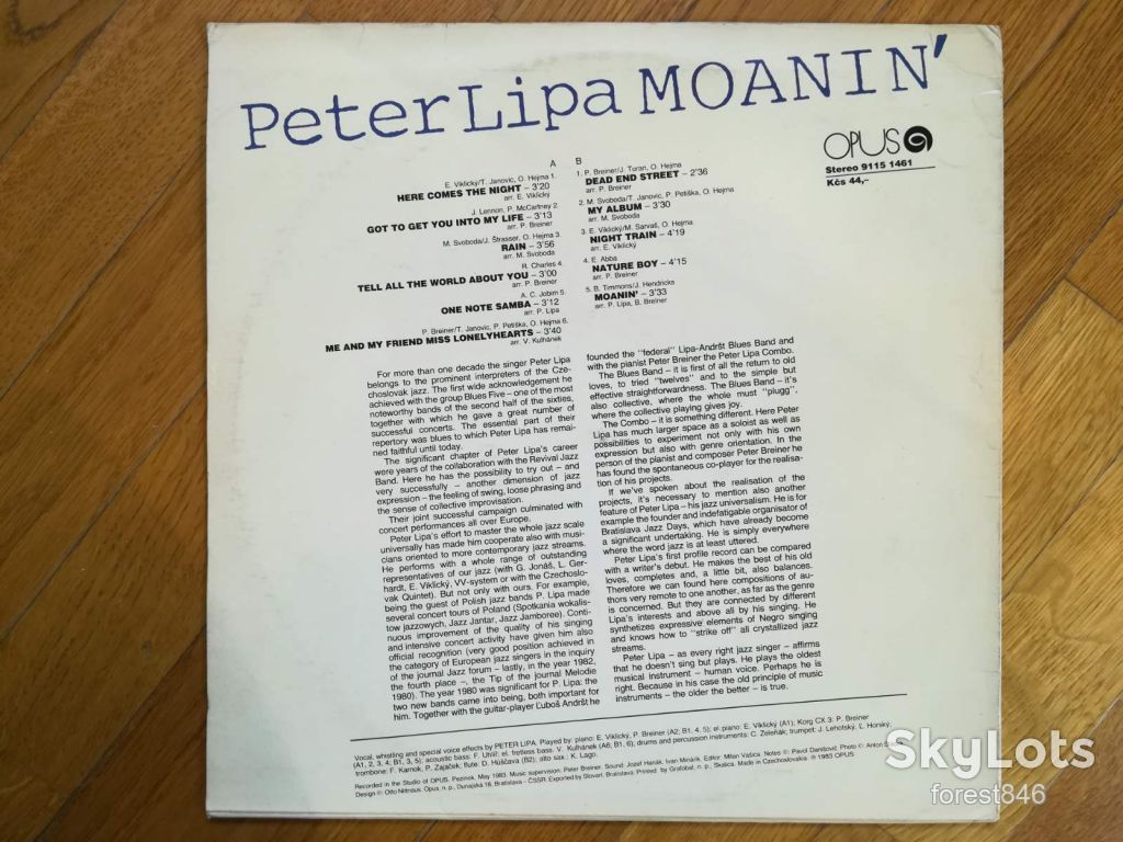 Peter Lipa-Moanin'  (2)-Ex., Чехословакия - фото фото фото 1