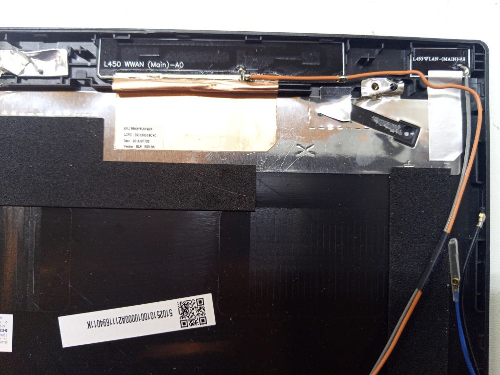 Б/У Кришка матриці без рамки на Lenovo L460 - фото фото фото 3