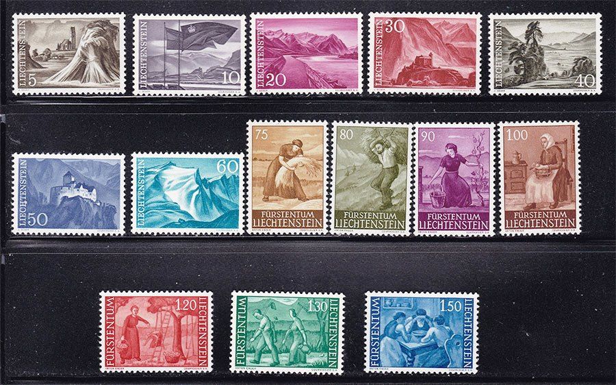 Лихтенштейн  1959 г  MNH -  искусство - горы - фото фото фото 0
