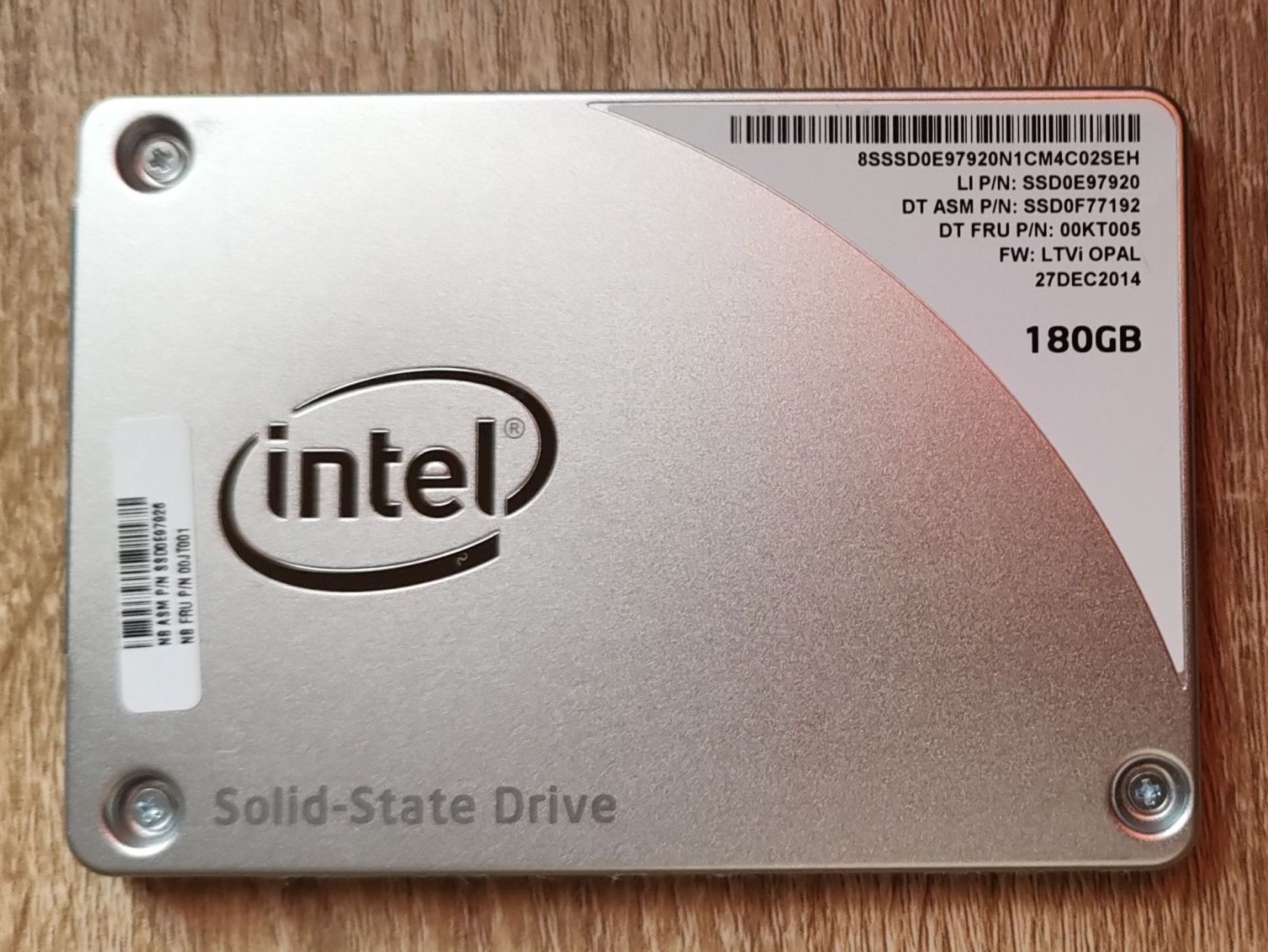 Intel SSD Pro 2500 180GB  (SSDSC2BF180A5L), 78% - фото фото фото 0