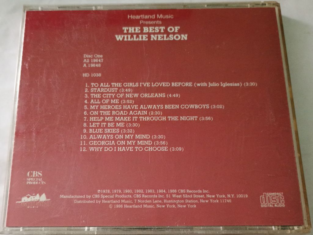 WILLIE NELSON The Best Of Willie Nelson Disc 1 CD US - фото фото фото 2