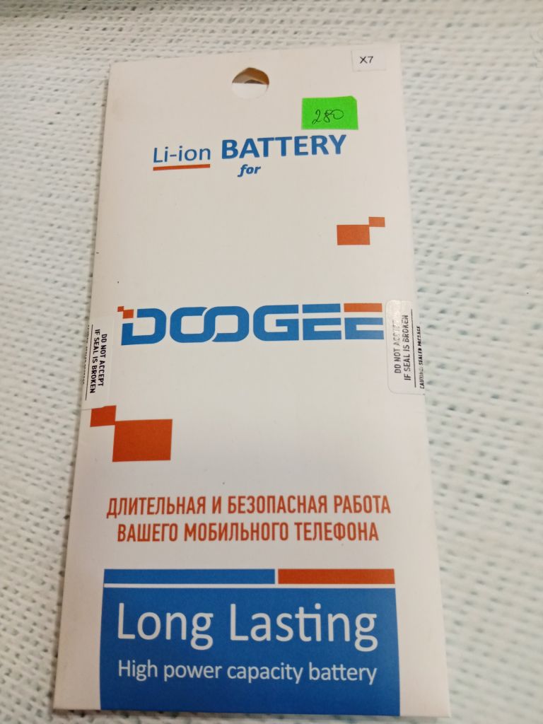 Аккумулятор  (оригинал 100%) для Doogee X7/X7 Pro новый - фото фото фото 0