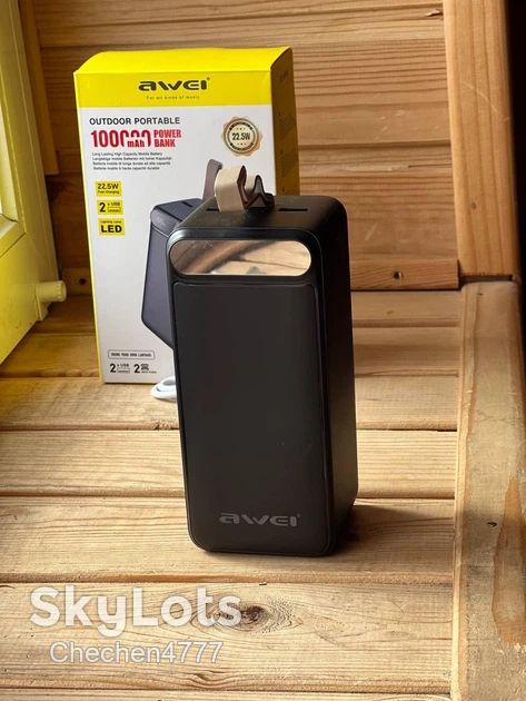 Зовнішній акумулятор Power Bank Awei P101K 100000mAh - фото фото фото 1
