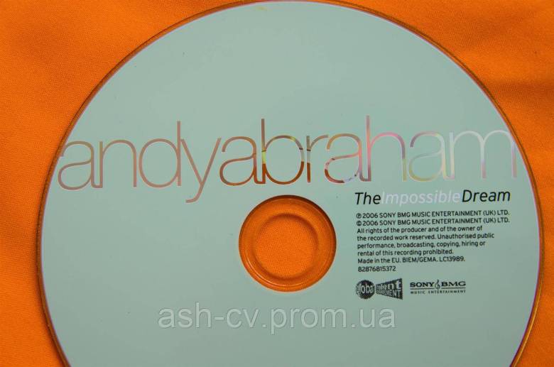 Музичний диск CD. ANDY ABRAHAM - The Impossible Dream - фото фото фото 2