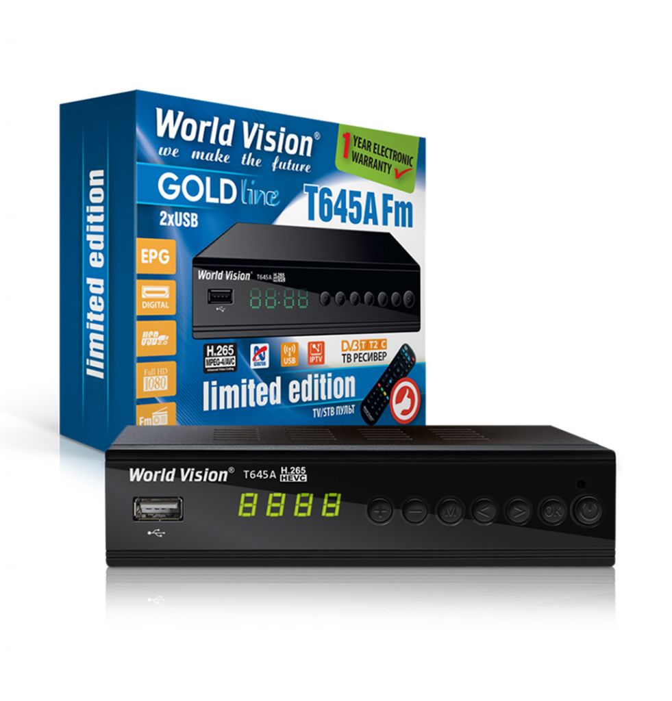 Т2 тюнер World Vision T645A FM - фото фото фото 2