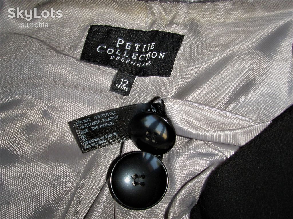 куртка- черная С ШЕРСТЬЮ от DEBENHAMS - фото фото фото 2