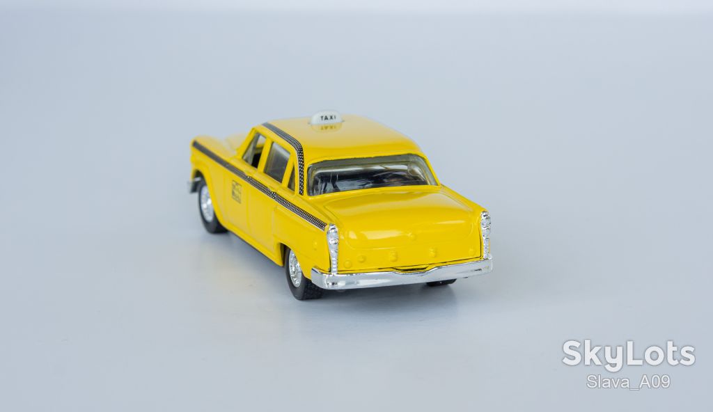 1:43 Checker Cab 1959 yellow cab, ERTL #2587 1988 - фото фото фото 3