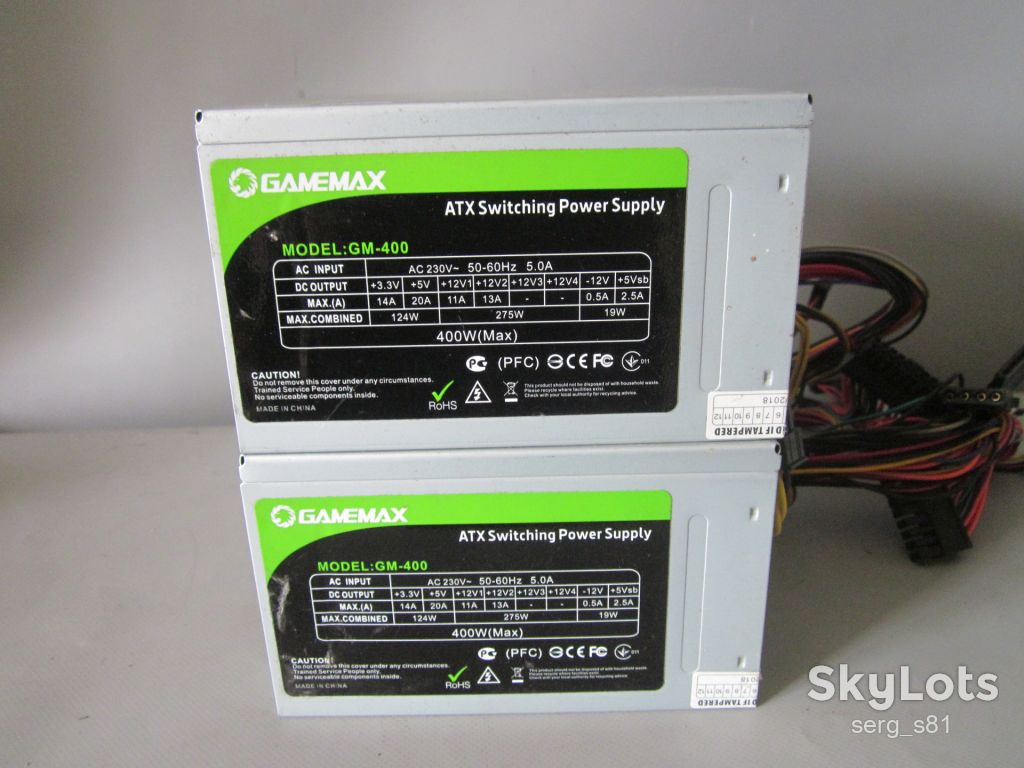Блок живлення GameMax GM-400-8 400W Кулер 80мм - фото фото фото 1