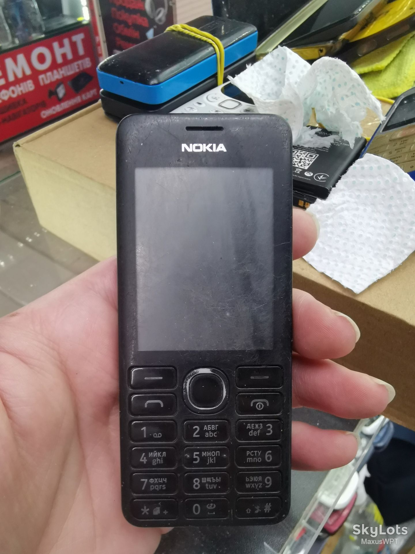 #1074 Nokia 206 black тушка - фото фото фото 0