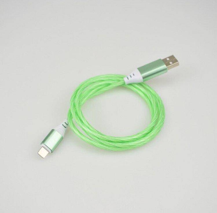 Usb кабель Led Cable micro Usb с подсветкой green - фото фото фото 0