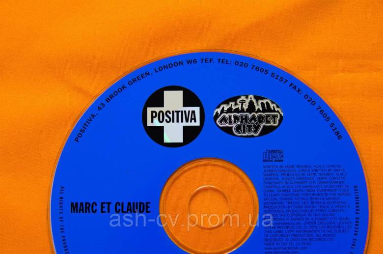 Музичний диск CD. MARC ET CLAUDE - фото фото фото 1