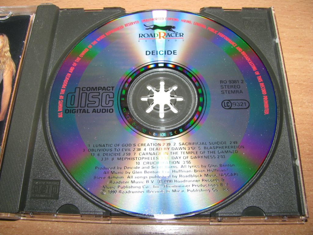 DEICIDE - Deicide S/T     (1990 Roadracer Germany) - фото фото фото 2