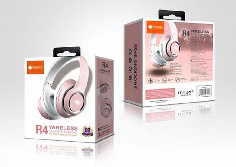 Навушники Bluetooth DEEPBASS R4 Рожеві - фото фото фото 0