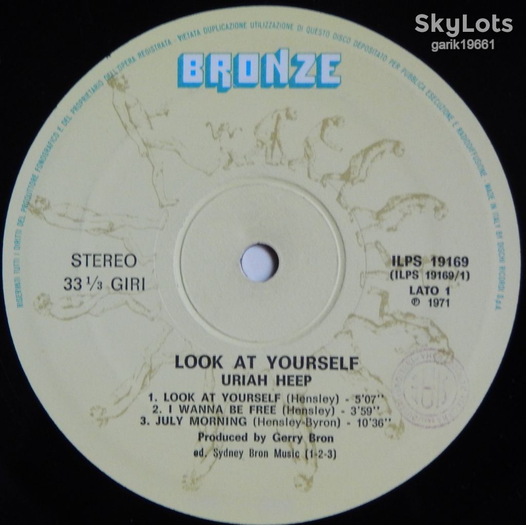Uriah Heep – Look At Yourself  (Bronze – ILPS 19169, Italy) EX+/NM- - фото фото фото 2