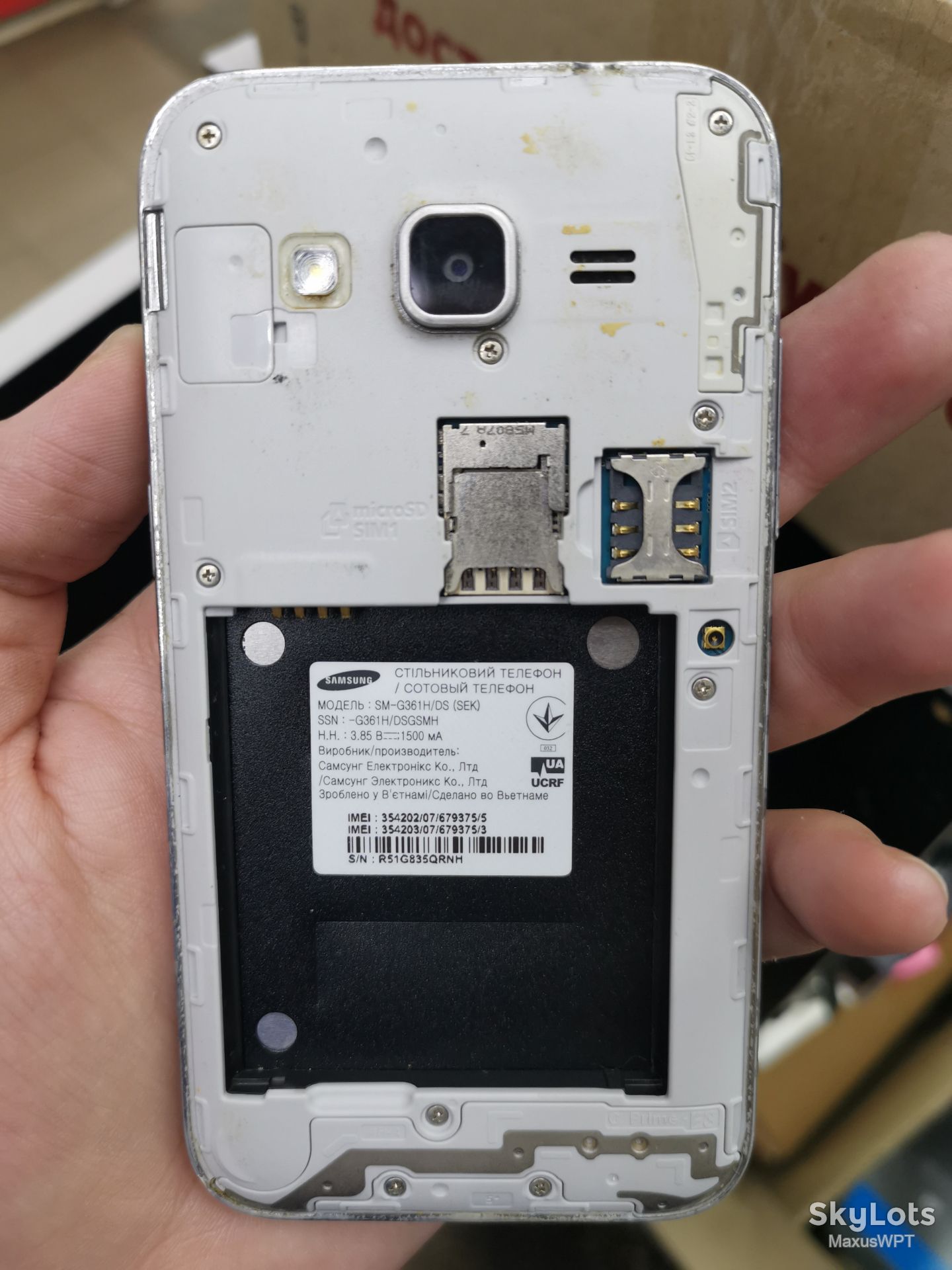 #423 Sklad Samsung Core prime G361 gray - фото фото фото 3