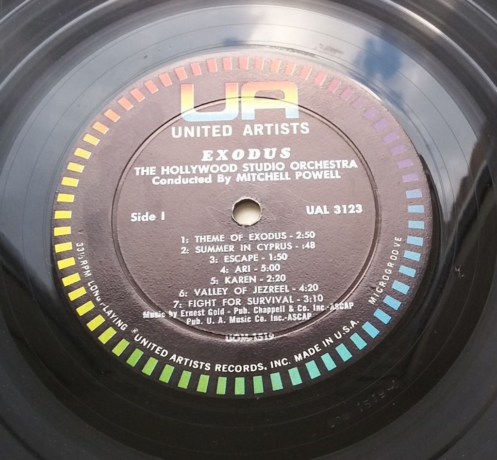 THE HOLLYWOOD STUDIO ORCHESTRA Music From Otto Preminger's Motion Picture Exodus LP G+/G - фото фото фото 2