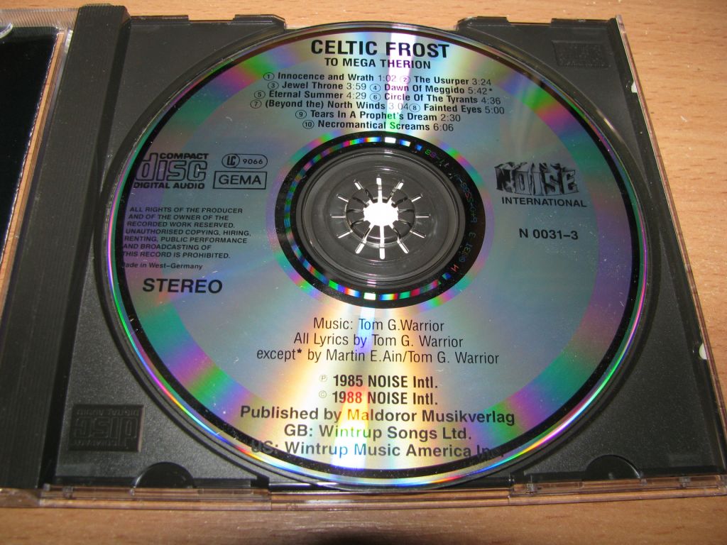 CELTIC FROST - To Mega Therion  (1988 Noise 1st press,W.Germany) - фото фото фото 2