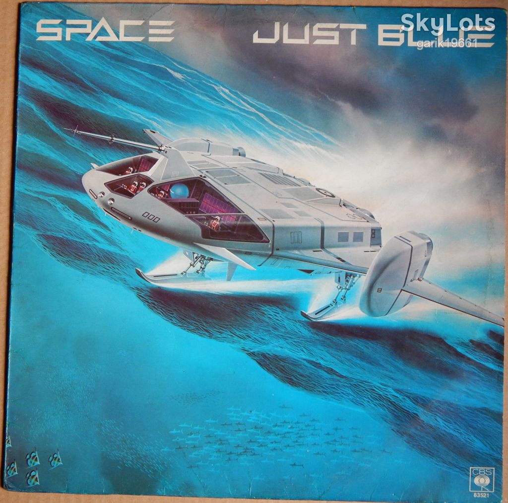 Space – Just Blue   (CBS – CBS 83521, Holland, Blue Vinyl) inner sleeve EX+/EX+ - фото фото фото 0