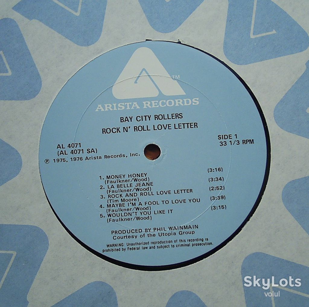 BAY CITY ROLLERS Rock N' Roll Love Letter LP EX+/EX - фото фото фото 3