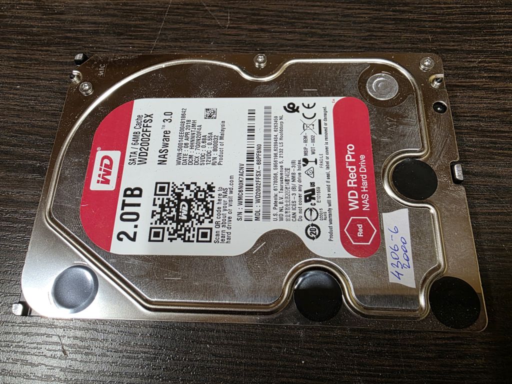 2000Gb 2Tb 3,5 SATA3 WD2002FFSX Western Digital жорсткий диск  (4306-6) - фото фото фото 0