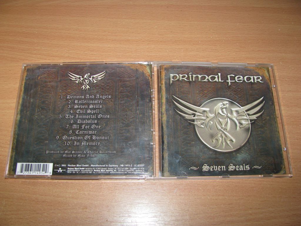 PRIMAL FEAR - Seven Seals  (2005 Nuclear Blast 1st press) - фото фото фото 0