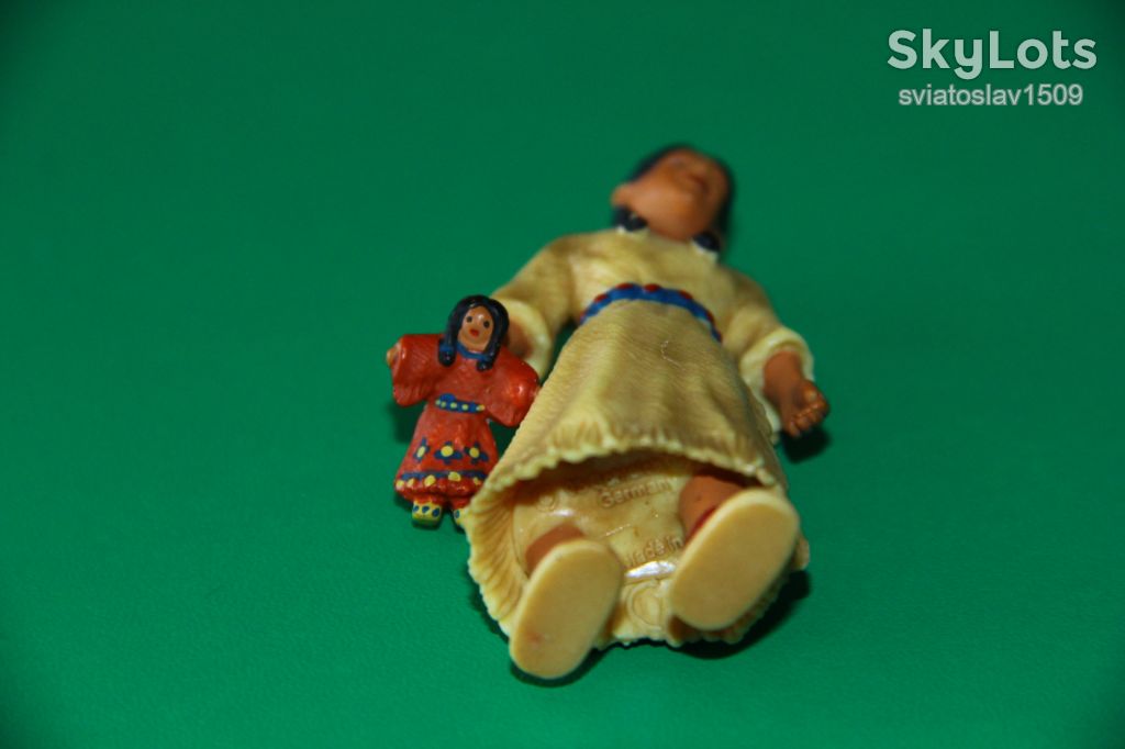 индеец индианка девочка Сиу SCHLEICH ФРГ 90-100мм - фото фото фото 3
