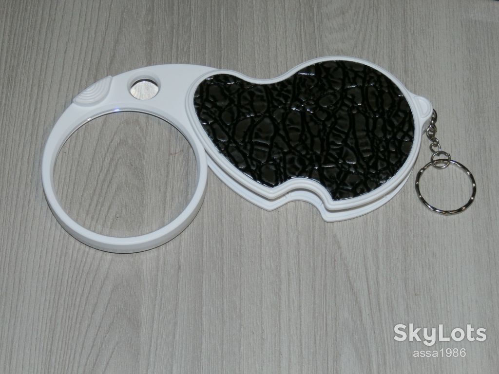 Лупа кишенькова складна Magnifier з підсвічуванням 6901C Збільшеня 4х60 та 20х12 крат - фото фото фото 2