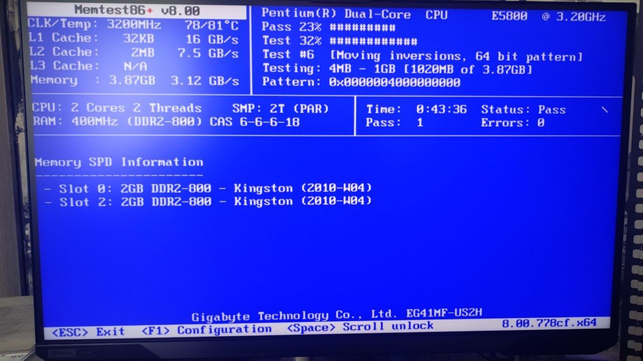 Комплект Gigabyte GA-EG41MF-US2H + Pentium E5800 + 2×2GB DDR2 + кулер - фото фото фото 3