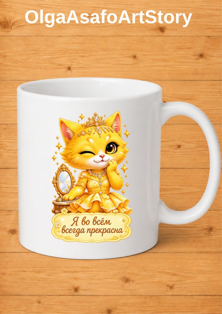 Коллекция 7 Чашек Пушистые Леди Автор Ольга Асафо - фото фото фото 1