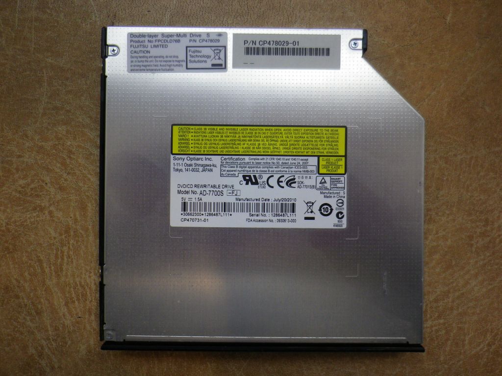 Б/У Привід на FUJITSU LIFEBOOK S710 - фото фото фото 0