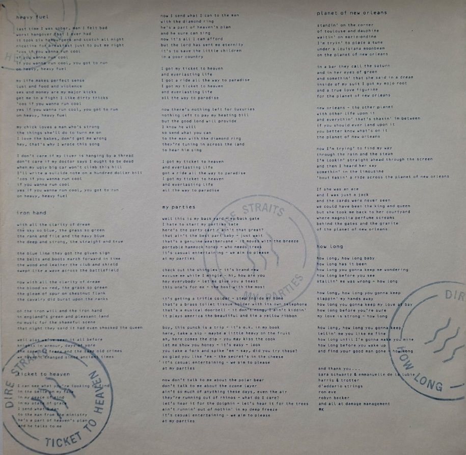 Dire Straits - On Every Street - 1991.  (LP). 12. Vinyl. Пластинка. - фото фото фото 2